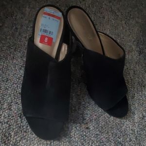 Nine West NWGEMILY Black Suede